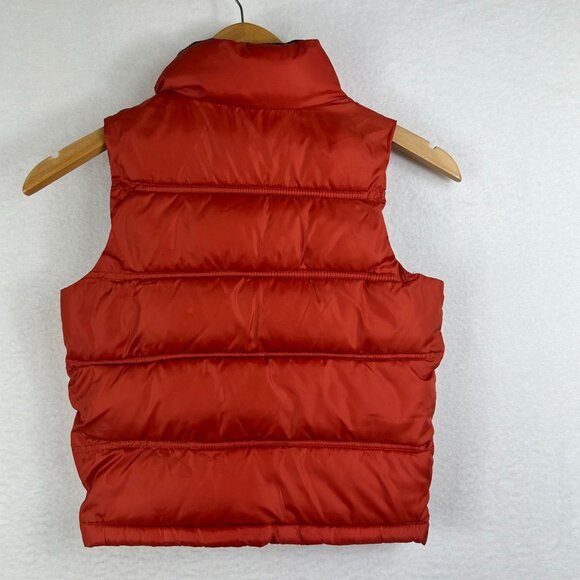 Gap Kids Orange Full Zip Insulated Sienna Thick Puffer Vest Jacket Size XS - Picture 2 of 13